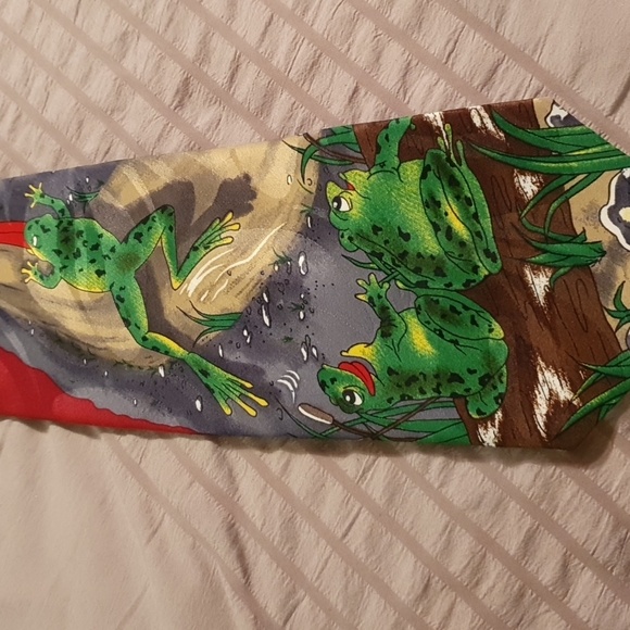 Vtg 1996 NWT Budweiser Frogs Necktie - Picture 4 of 5